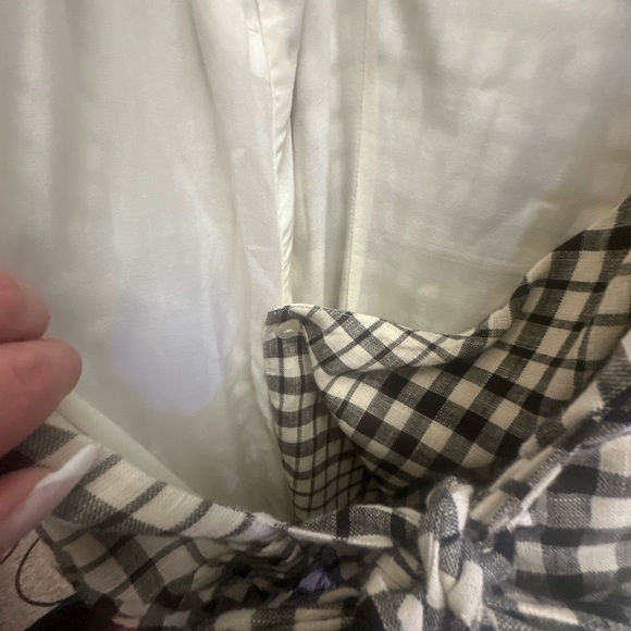 Free People Nodia Black and Off White Gingham Mini Dress - Picture 9 of 11